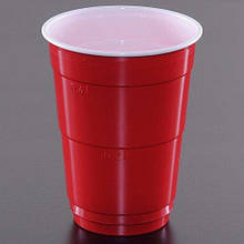 Червоні стакани Huhtamaki Red Cup пластикові 400 мл 50 шт