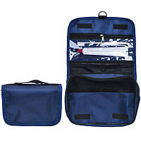 Косметичка підвісна дорожня на кільці синя