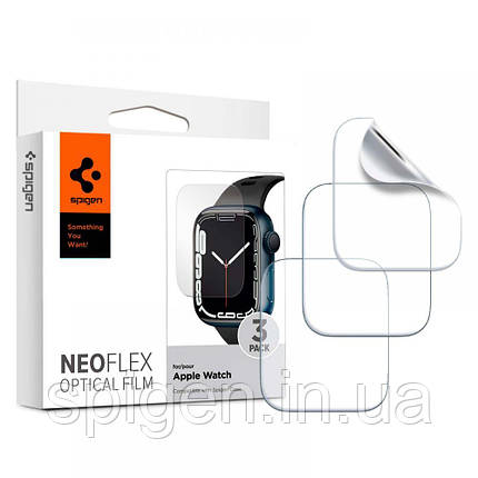 Захисна плівка Spigen для Apple Watch Series 7 (45 mm) Neo Flex, 3шт (AFL04049), фото 1