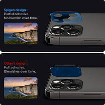 Захисне скло Spigen для камери iPhone 12 Pro — Optik camera lens (2шт), Black (AGL01807), фото 5