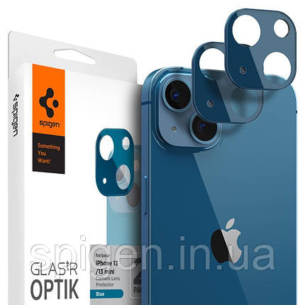 Захисне скло Spigen для камери iPhone 13 — Optik (2 шт.), Blue (AGL04037), фото 1