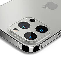 Захисне скло Spigen для камери iPhone 13 Pro Max — Optik (2 шт.), Silver (AGL04033), фото 6