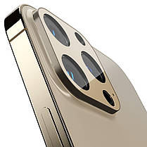 Захисне скло Spigen для камери iPhone 13 Pro / 13 Pro Max — Optik camera lens (2шт), Gold (AGL04034), фото 3