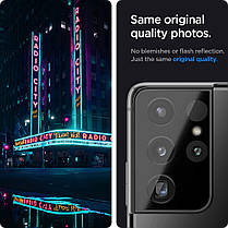 Захисне скло Spigen для камери Samsung Galaxy S21 Ultra — Optik (2шт), Black (AGL02733), фото 4