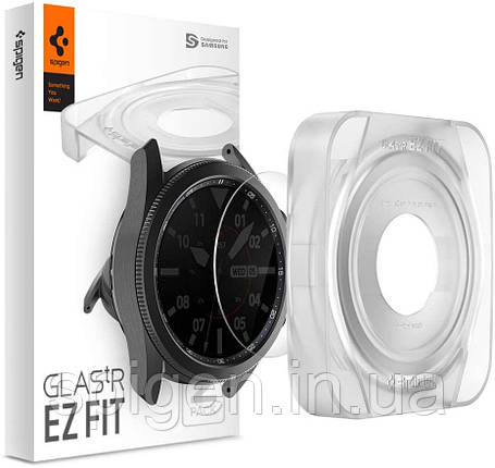 Захисне скло Spigen для Galaxy Watch 3 (45 mm) EZ FiT GLAS.tR (2шт), (AGL01843), фото 1
