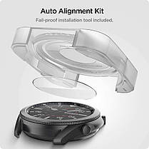 Захисне скло Spigen для Galaxy Watch 3 (45 mm) EZ FiT GLAS.tR (2шт), (AGL01843), фото 3