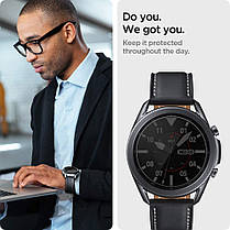Захисне скло Spigen для Galaxy Watch 3 (45 mm) EZ FiT GLAS.tR (2шт), (AGL01843), фото 6