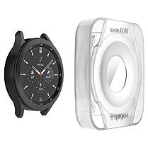 Захисне скло Spigen для Galaxy Watch 4 Classic (42 mm) EZ FiT GLAS.tR (2шт), (AGL03747), фото 3
