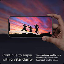 Захисне скло Spigen для iPhone 12/ 12 Pro - (Антишпигун) GLAS.tR Slim ™ Privacy (AGL01513), фото 4