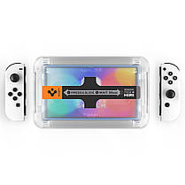 Захисне скло Spigen для Nintendo Switch OLED - EZ FIT GLAS.tR (1 шт), Clear (AGL03829), фото 4