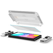Захисне скло Spigen для Nintendo Switch OLED - EZ FIT GLAS.tR (1 шт), Clear (AGL03829), фото 5