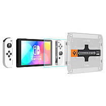 Захисне скло Spigen для Nintendo Switch OLED - EZ FIT GLAS.tR (1 шт), Clear (AGL03829), фото 6