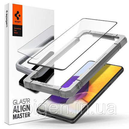 Захисне скло Spigen для Samsung Galaxy A52 /A52S — Glas.tR AlignMaster, Black (AGL02821), фото 1