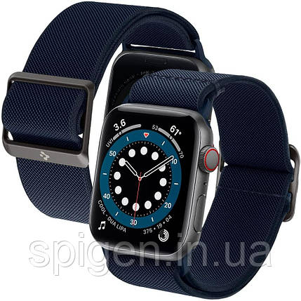Нейлоновий ремінець Spigen для Apple Watch серії SE / 6 / 5 / 4 (42/44 mm) — Band Lite Fit, Navy (AMP02287), фото 1