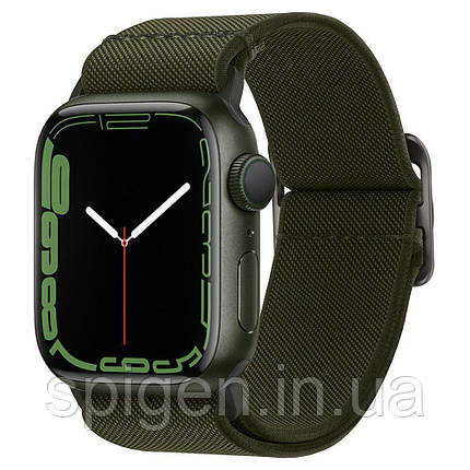 Нейлоновий ремінець Spigen для Apple Watch серії SE/7/6/5/4 (41/40/38 мм), Хакі (AMP02292), фото 1
