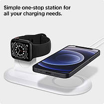 Підставка Spigen Mag Fit Duo для зарядного пристрою MagSafe/ Apple Watch/Airpods (AMP02797), фото 3