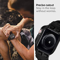 Чохол і ремінець Spigen для Apple Watch Series SE/6/5/4 (40mm) Rugged Armor Pro 2 in 1, Black (ACS00546), фото 6