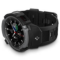 Чохол і ремінець Spigen для Galaxy Watch 4 (46 mm) Rugged Armor Pro 2 in 1, Charcoal Gray (ACS03652), фото 4