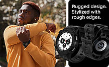 Чохол і ремінець Spigen для Galaxy Watch 4 Classic (46 mm) Rugged Armor Pro 2 in 1, Black (ACS03832), фото 6