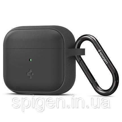 Чохол Spigen для Apple AirPods 3 — Silicon Fit, Charcoal (ASD01985), фото 1