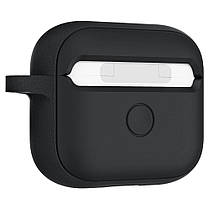 Чохол Spigen для Apple AirPods 3 — Silicon Fit, Matte Black (ASD01984), фото 4