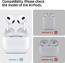 Чехол Spigen для Apple AirPods 3 (3rd Generation) Rugged Armor, Matte Black (ASD01978), фото 4