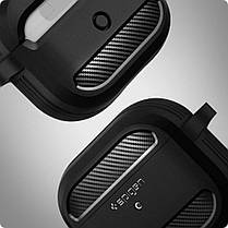 Чехол Spigen для Apple AirPods 3 (3rd Generation) Rugged Armor, Matte Black (ASD01978), фото 5