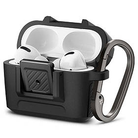 Чохол Spigen для Apple AirPods Pro 1 - Lock Fit, Matte Black (ACS04755)