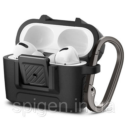 Чохол Spigen для Apple AirPods Pro 1 - Lock Fit, Matte Black (ACS04755), фото 1