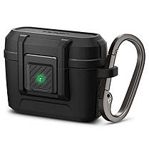 Чохол Spigen для Apple AirPods Pro 1 - Lock Fit, Matte Black (ACS04755), фото 3