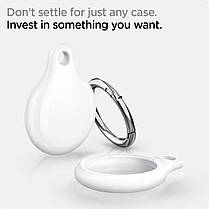 Чохол Spigen для Apple AirTag — Ultra Hybrid, White (AHP03357), фото 3