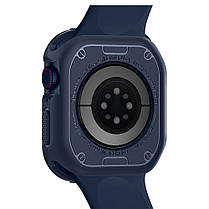 Чехол Spigen для Apple Watch 4/5/6/ SE/ 7 (44/45mm) Rugged Armor, Navy Blue (ACS02224), фото 5