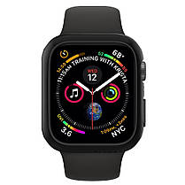 Чохол Spigen для Apple Watch 4 / 5 / 6 / SE (44mm) Thin Fit, Black (062CS24474), фото 5