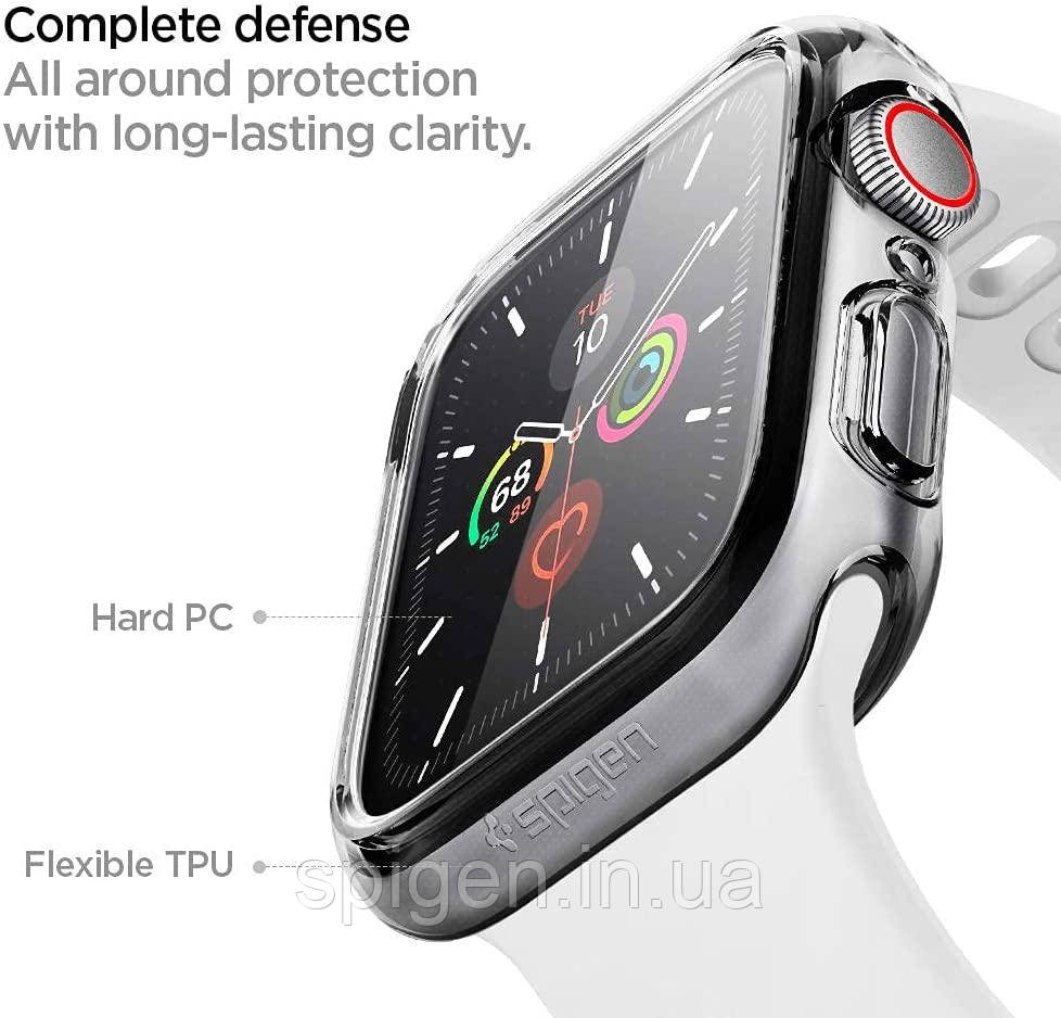 Чехол Spigen для Apple Watch 40 мм - Ultra Hybrid, Crystal Clear (ACS00427) - фото 4 - id-p1673541827