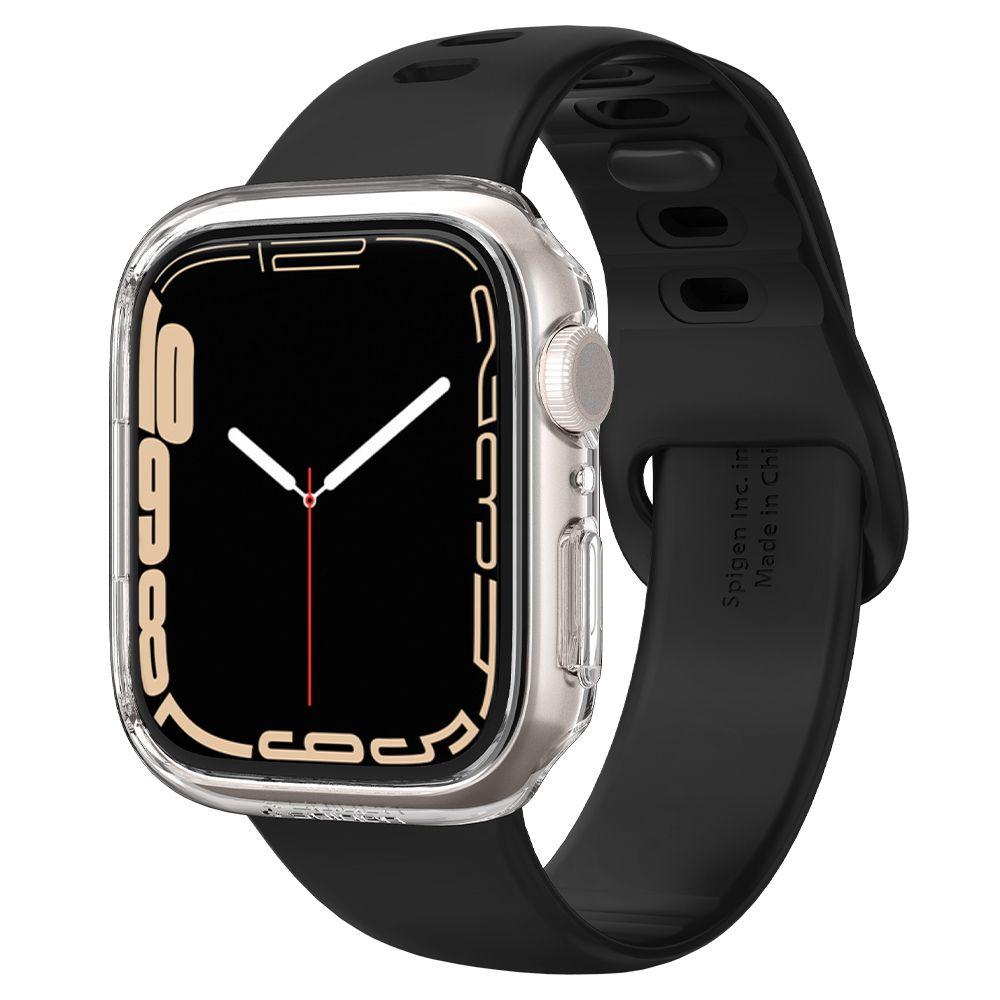 Чехол Spigen для Apple Watch 7 (41mm) Thin Fit, (Прозорий) Crystal Cleare (ACS04187)