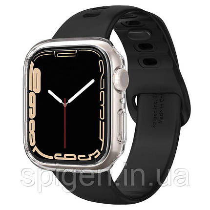 Чехол Spigen для Apple Watch 7 (41mm) Thin Fit, (Прозорий) Crystal Cleare (ACS04187), фото 1