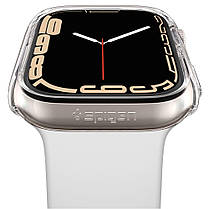 Чехол Spigen для Apple Watch 7 (41mm) Thin Fit, (Прозорий) Crystal Cleare (ACS04187), фото 4