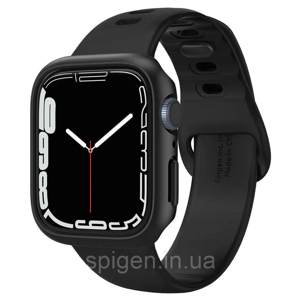 Чохол Spigen для Apple Watch 7 (45 mm) Thin Fit, Black (ACS04174)