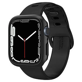 Чехол Spigen для Apple Watch 7 (41mm) Thin Fit, Black (ACS04)