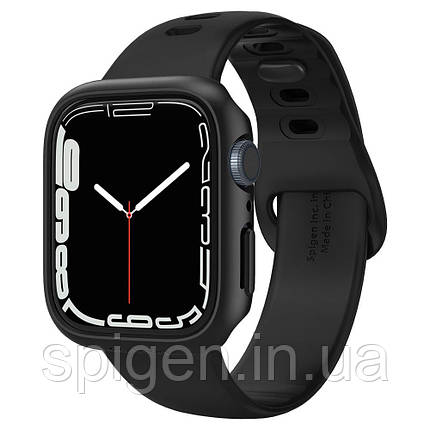 Чохол Spigen для Apple Watch 7 (45 mm) Thin Fit, Black (ACS04174), фото 1