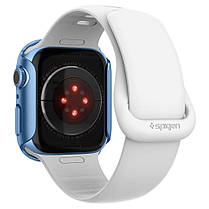 Чехол Spigen для Apple Watch 7 (41mm) Thin Fit, Blue (ACS04186), фото 4