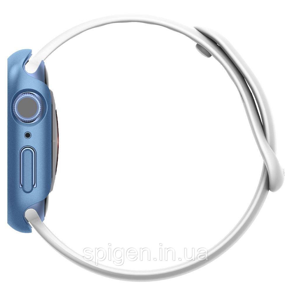 Чехол Spigen для Apple Watch 7 (41mm) Thin Fit, Blue (ACS04186) - фото 5 - id-p1673541834