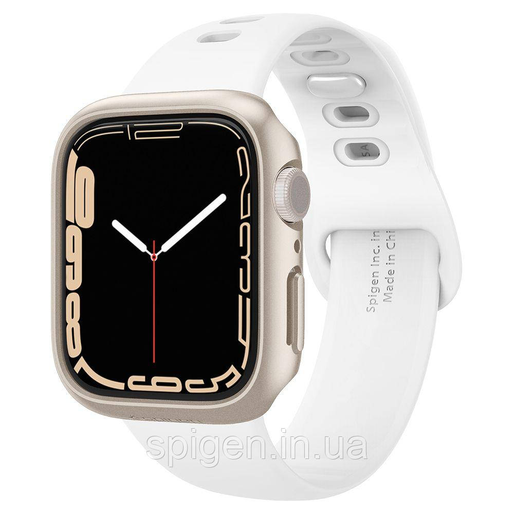 Чехол Spigen для Apple Watch 7 (41mm) Thin Fit, Starlight (ACS04185)