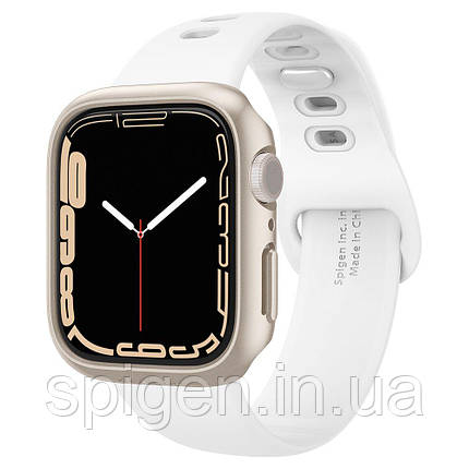 Чехол Spigen для Apple Watch 7 (41mm) Thin Fit, Starlight (ACS04185), фото 1