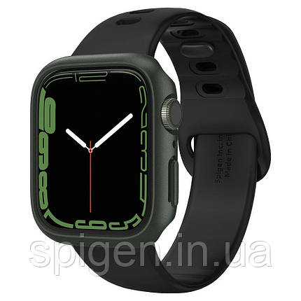 Чохол Spigen для Apple Watch 7 / 8 / 9 (45 mm) Thin Fit, Military Green (ACS04175), фото 1