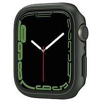 Чохол Spigen для Apple Watch 7 / 8 / 9 (45 mm) Thin Fit, Military Green (ACS04175), фото 5