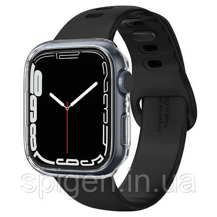 Чохол Spigen для Apple Watch 7 / 8 / 9 (45 mm) Thin Fit, (Прозорий) Crystal Cleare (ACS04179), фото 1