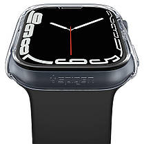 Чохол Spigen для Apple Watch 7 / 8 / 9 (45 mm) Thin Fit, (Прозорий) Crystal Cleare (ACS04179), фото 4