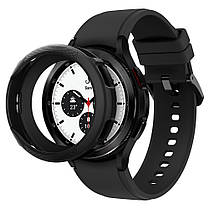 Чехол Spigen для Galaxy Watch 4 (46mm) - Liquid Air , Black (ACS03140), фото 3