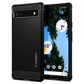 Чохол Spigen для Goggle Pixel 6A - Rugged Armor, Black (ACS04476)